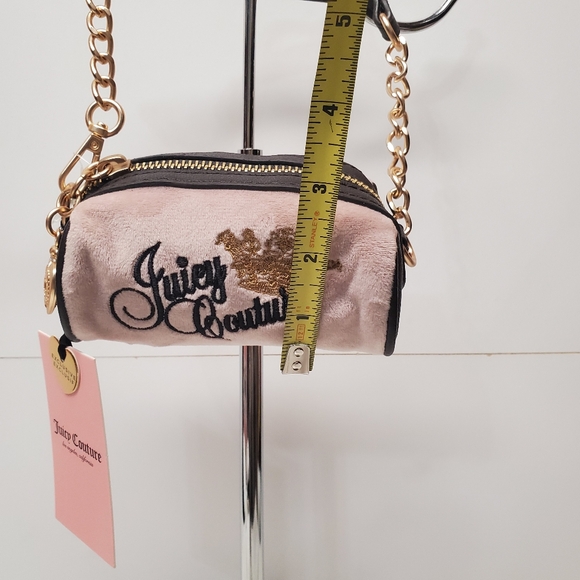 Juicy Couture Mini Bag in Pink with Gold Chain - Picture 3 of 5